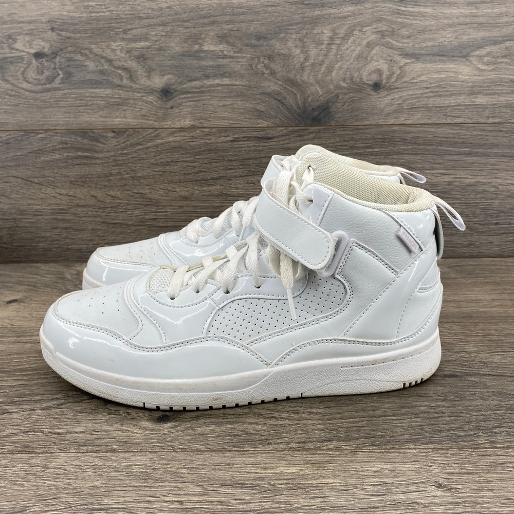 AND1 High Top Leather Basketball Sneaker Shoes Women's Size 10 White WMA143GX00‎